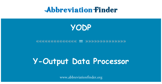 YODP: Y 出力データ プロセッサ