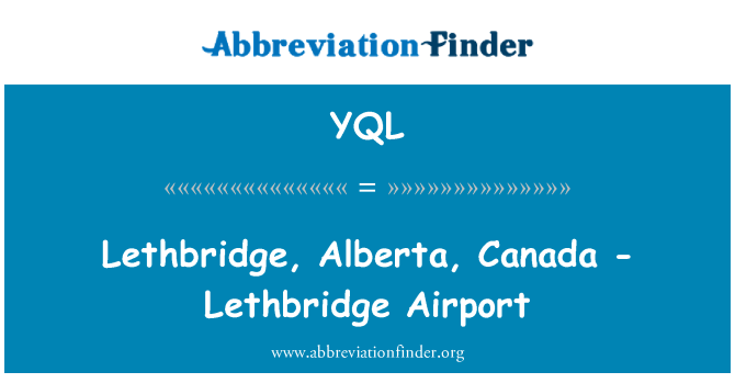 YQL: Lethbridge, Alberta, Kanāda - Lethbridge Airport