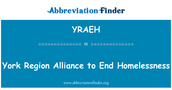 YRAEH: York Region Allianz zur Beendigung von Obdachlosigkeit