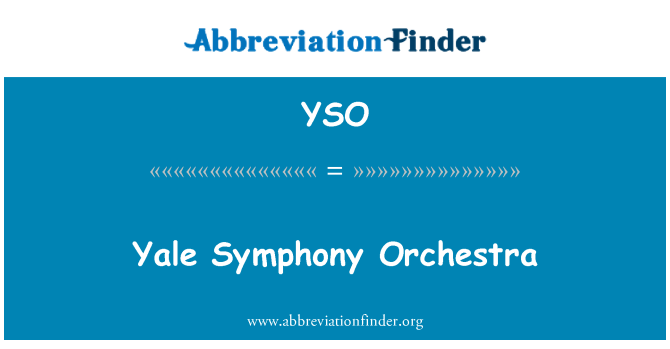 YSO: Yale Symphony Orchestra