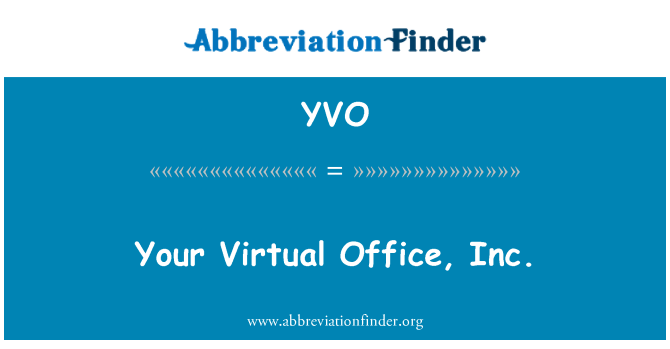 YVO: Ou Virtuel biwo, Inc.