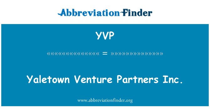 YVP: شركة شركاء المشروع Yaletown