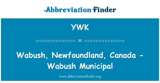 YWK: Wabush, Newfoundland, Kanada - Wabush Municipal