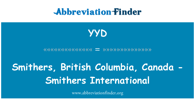 YYD: Smithers, Colombie-Britannique, Canada - Smithers International