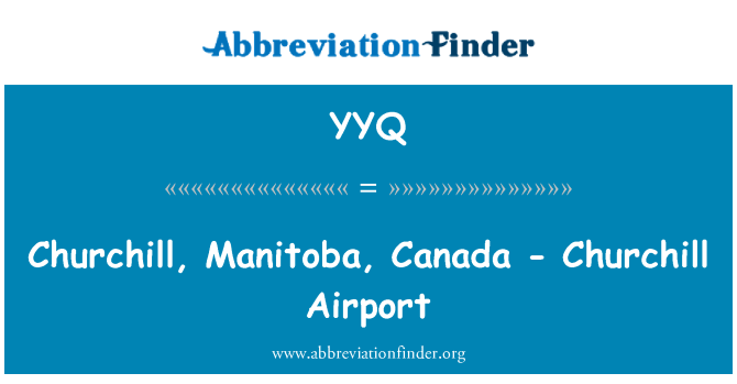 YYQ: Churchill, Manitoba, Canada - Churchill luchthaven