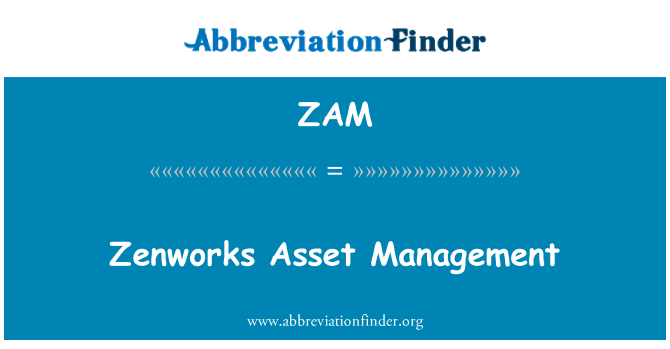 ZAM: ZENworks Asset Management