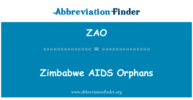 ZAO: Zimbabve AIDS sirote