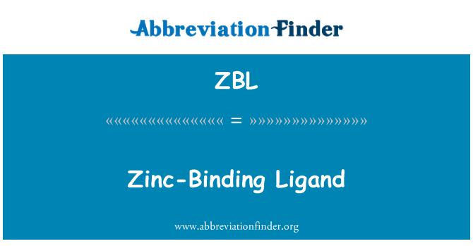 ZBL: Zinc-Binding Ligand