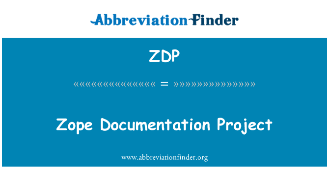 ZDP: Zope-Dokumentations-Projekt