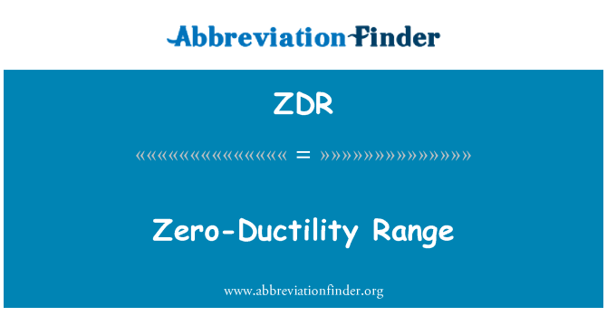 ZDR: Ductility tat-żero firxa