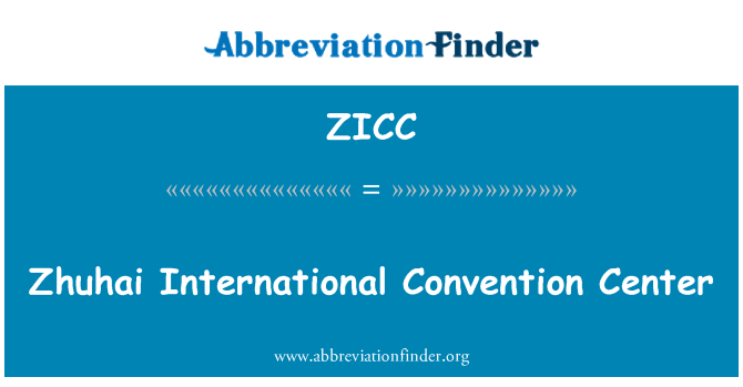 ZICC: Ċentru ta ' Konvenzjoni internazzjonali Zhuhai