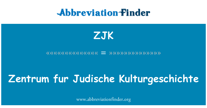 ZJK: Zentrum blana Judische Kulturgeschichte