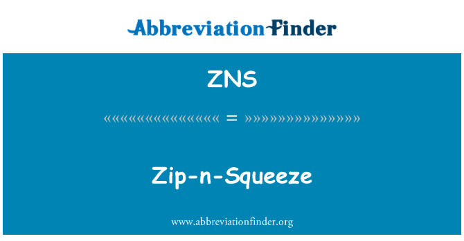 ZNS: Zip-n-Squeeze