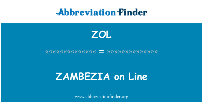 ZOL: ZAMBEZIA na lince