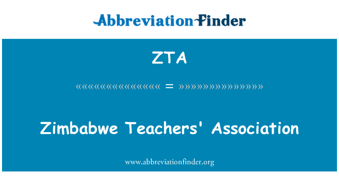 ZTA: Zimbabwe tanárok Egyesülete