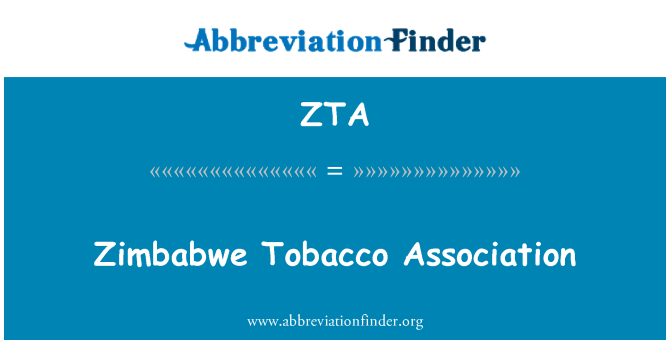 ZTA: Associazione tabacco Zimbabwe