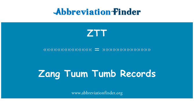ZTT: Zang Tuum Tumb Records