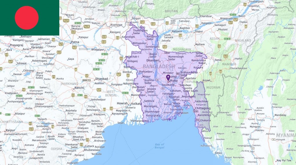 Map of Bangladesh