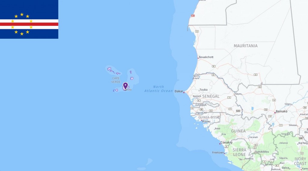 Map of Cape Verde