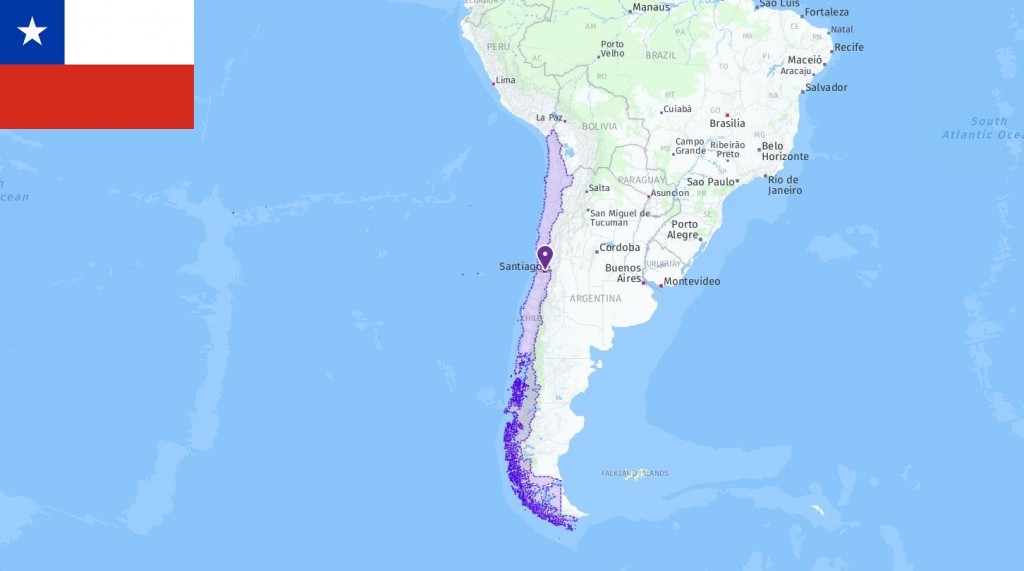 Map of Chile