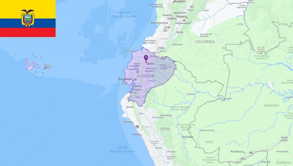 Map of Ecuador