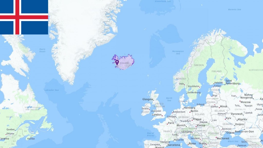 Map of Iceland