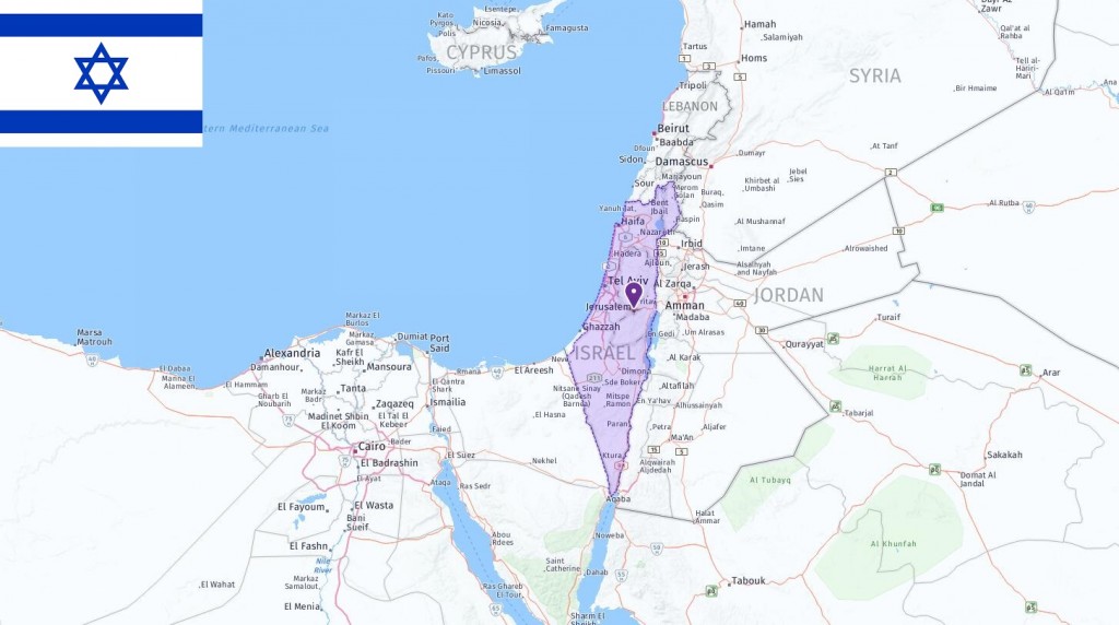 Map of Israel