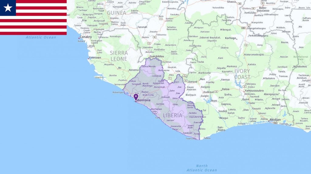 Map of Liberia