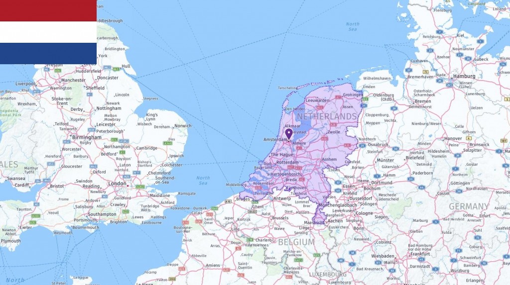 Map of Netherlands