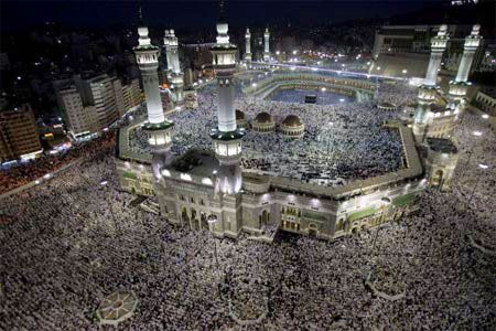 Al-Haram Mosque in the city of Mecca