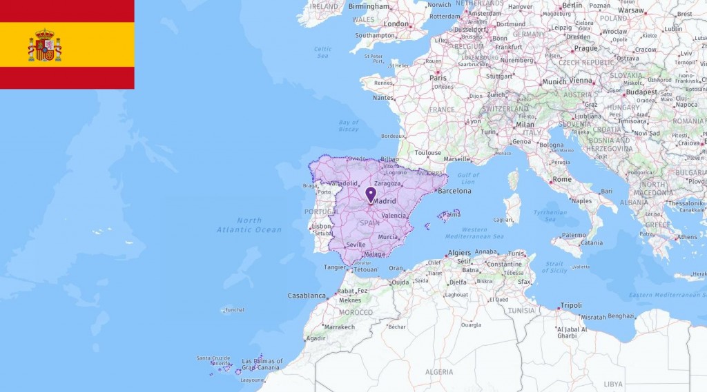 Map of Spain