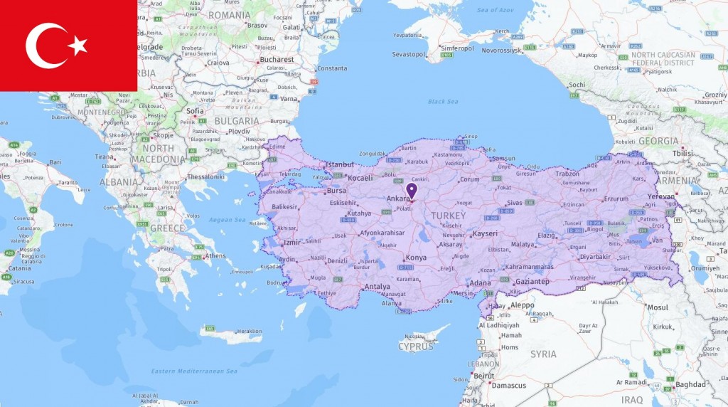 Map of Turkey