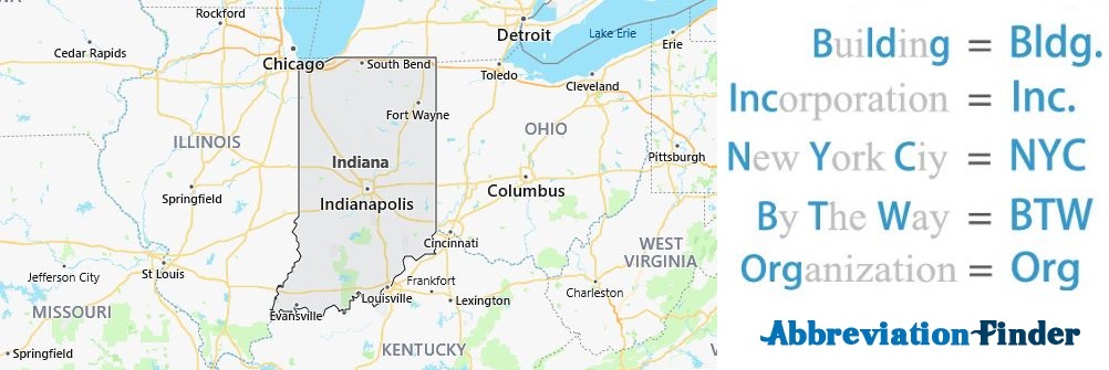Indiana State Abbreviations